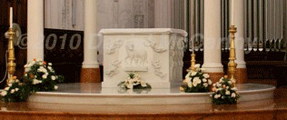 photo of the altar of Trapani cathedral
